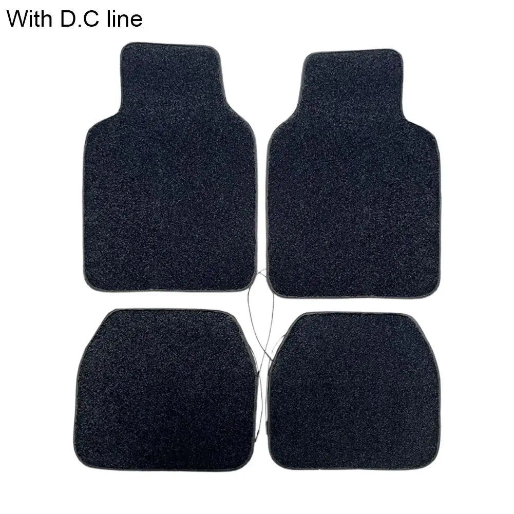 1Set Car Universally LED Light Up Car Floor Mats Starlight Fiber Optic Car Rugs Mat Light