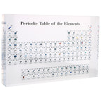 Kids Teaching Tool Crystal Chemical Element Display Periodic Table Of Elements Acrylic Periodic Table Display