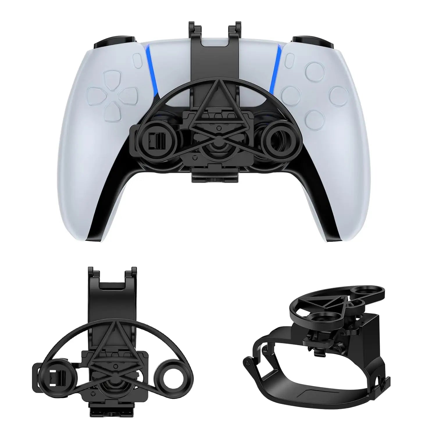 GAMINJA Racing Game Controller Steering Wheel Attachment Accessory For Playstation 5 Mini Steering Wheel For PS5 Game Controller