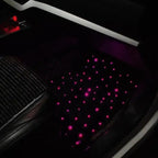 1Set Car Universally LED Light Up Car Floor Mats Starlight Fiber Optic Car Rugs Mat Light