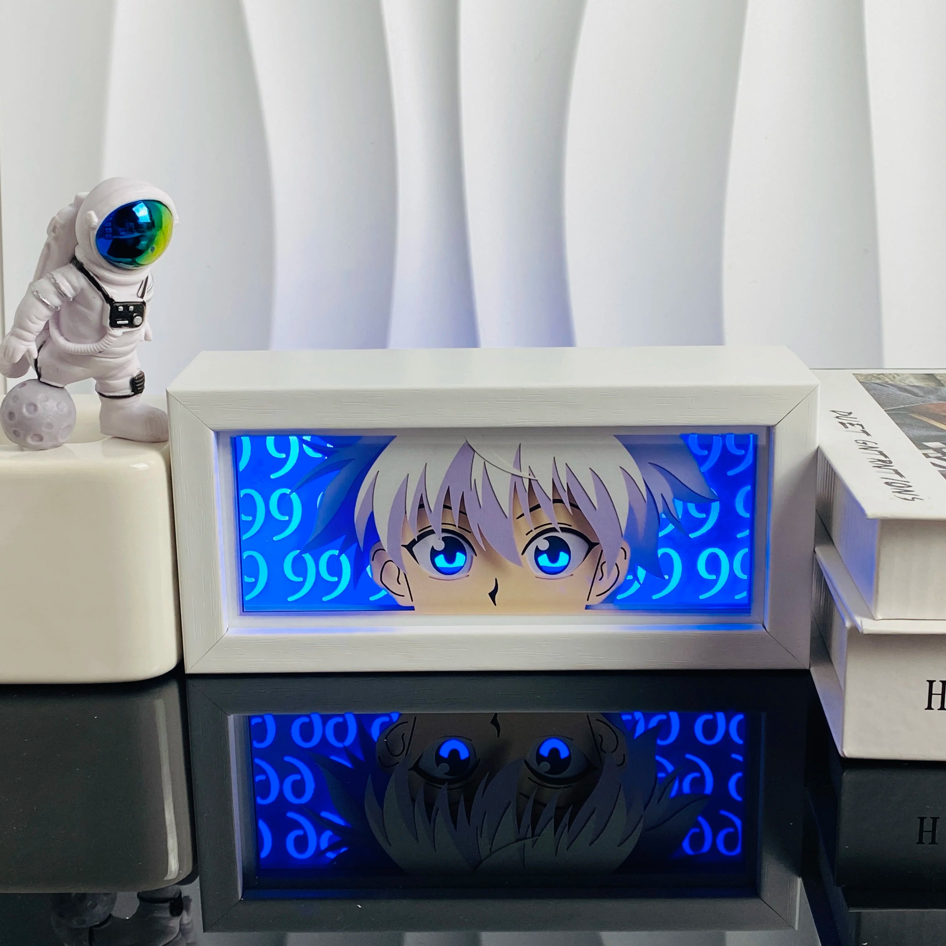 Led Multicolored  Anime Light Box For Bedroom Decoration Paper Cut Shadow Box Birthday Gift Bedside Night Lamp Gifts