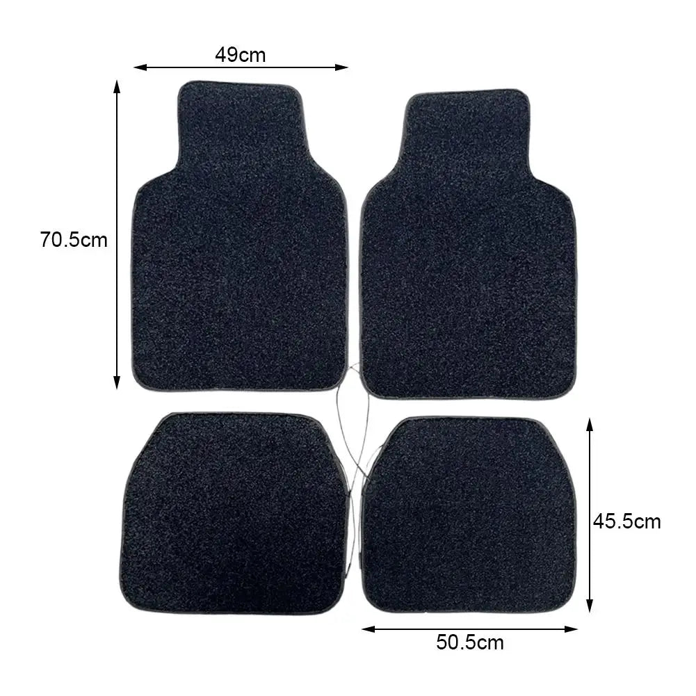 1Set Car Universally LED Light Up Car Floor Mats Starlight Fiber Optic Car Rugs Mat Light