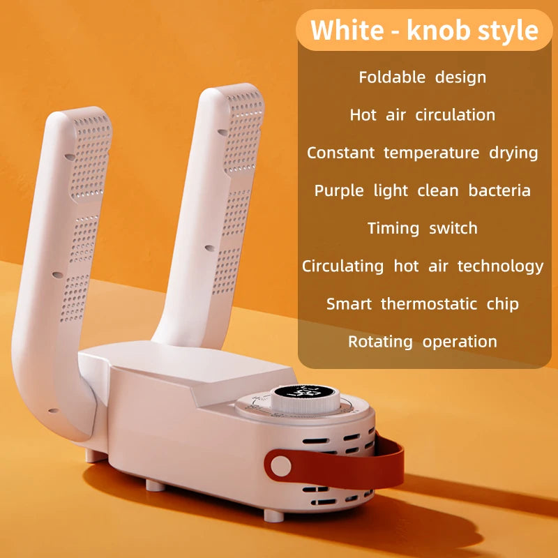 Portable Electric Shoe Dryer Adjustable Shoe and Boot Dryer With Intelligent Timer Foldable Shoe and Boot Dryer Shoe Drying Mach