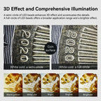 Digital 200X Microscope Lens mini Portable Lenses With LED Fill Lights CPL Filter Phone Adapter For iPhone Android Phones