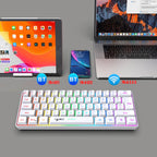 60% Wireless Gaming Keyboard and Mouse Combo, RGB Backlit Quiet Ergonomic Mechanical Feeling Keyboard, Gaming Mouse for Desktop