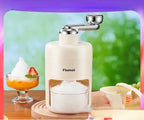 Portable Mini Hand-crank Ice Crusher Slush Machine for Home Use - Easy Ice Making A