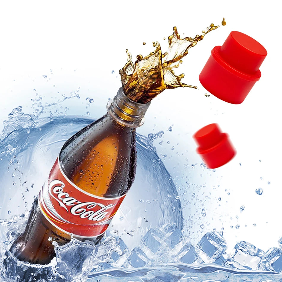 Soda bottle cap Saver Lids Bottle Top Carbonated Keeper Cola Cork Stopper Soda Pressure Caps Inflatable Soda Sealer Fizzy Drink