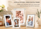 Acrylic Digital Photo Frame 5/7 Inch 1000mAh Vertical Display IPS Screen 4G Memory Battery Porta Retrato Digital