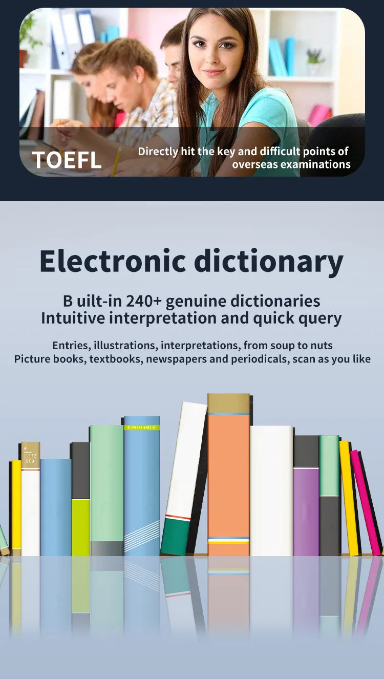 Offline Translation Pen For Teacher Student Dictionary English Intelligent Scanning Point Reading 123 Languages Translator Pen