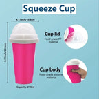 2024 Summer Magic Slushy Maker Squeeze Cup Homemade Milk Shake Maker Cooling Cup Squee DIY it for Family