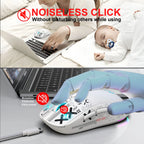 60% Wireless Gaming Keyboard and Mouse Combo, RGB Backlit Quiet Ergonomic Mechanical Feeling Keyboard, Gaming Mouse for Desktop