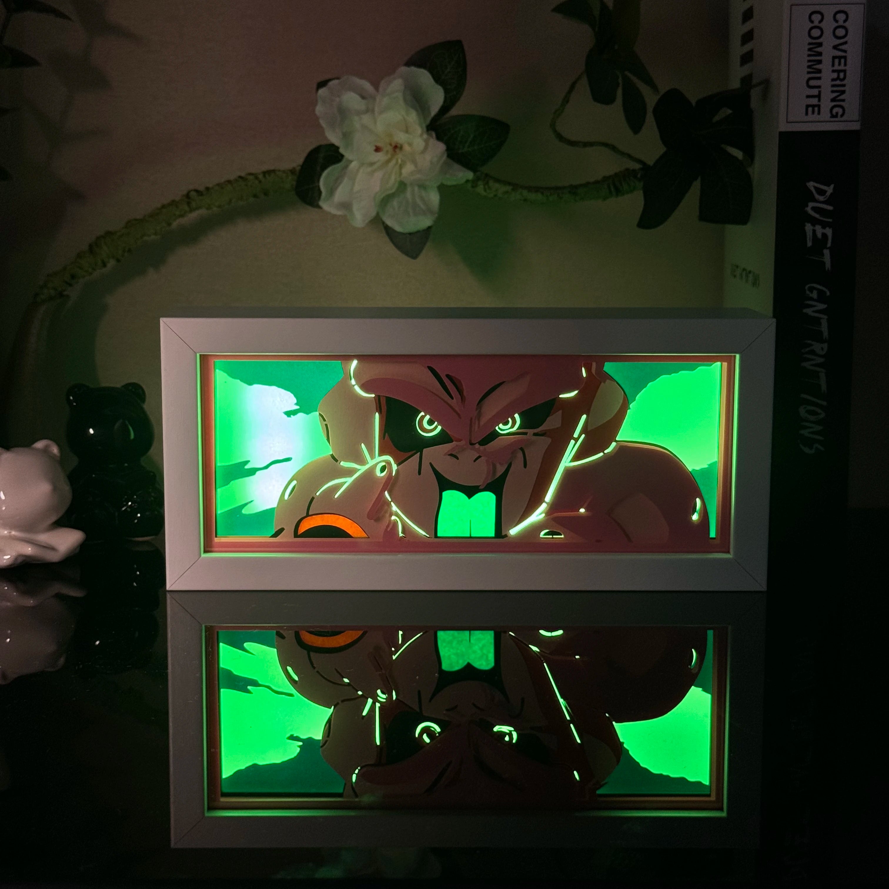 Led Multicolored  Anime Light Box For Bedroom Decoration Paper Cut Shadow Box Birthday Gift Bedside Night Lamp Gifts