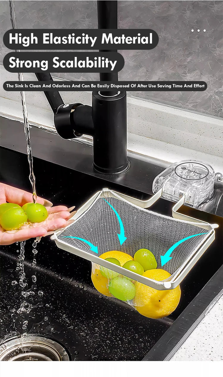 Kitchen Sink Filter  Leakage Drain Hole Filter Trap Screen Suction Cup Drainage Net Frame Iron Disposable Mesh