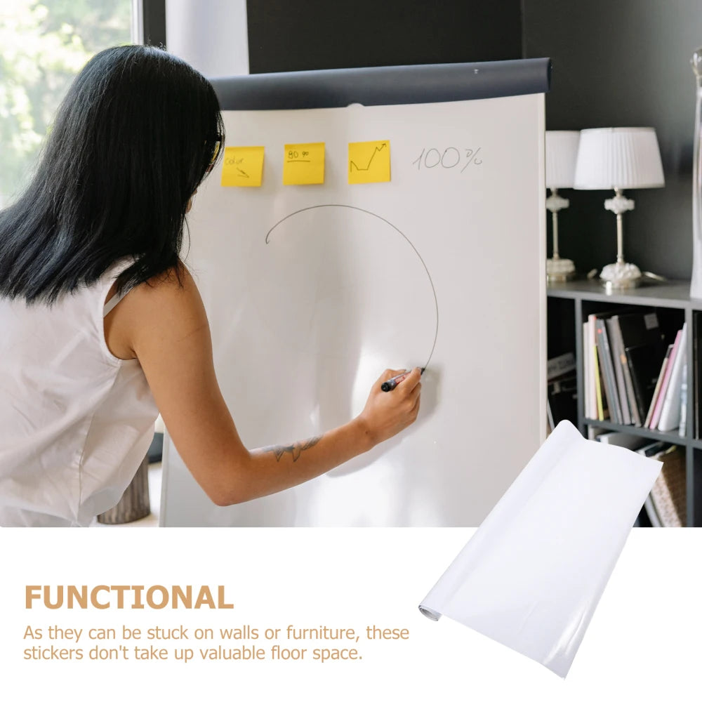 Whiteboard Stickers Office Erasable Teaching Wall Adhesive Blackboard Whiteboard Graffiti Education Whiteboard Sticker 45x100cm