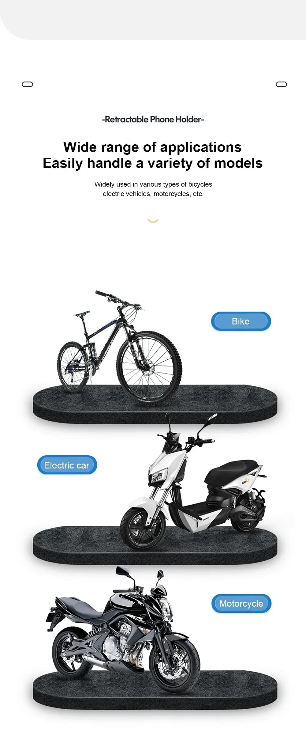 Waterproof Motorcycle Bike Mobile Phone Holder Magnetic Universal Bicycle GPS 360° Swivel Adjustable Motorcycle Cellphone Holde