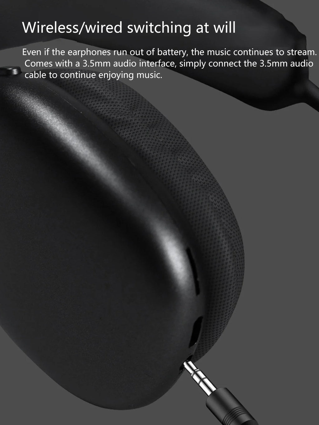 Headphone, ANC noise reduction, dual mode design, chip 5.4, stereo surround sound, button control, long endurance headphone