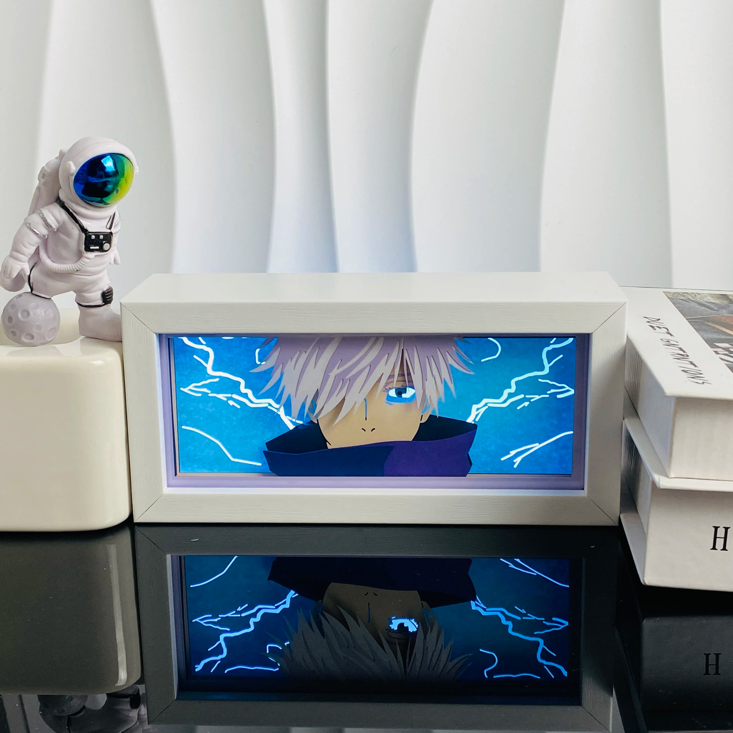 Led Multicolored  Anime Light Box For Bedroom Decoration Paper Cut Shadow Box Birthday Gift Bedside Night Lamp Gifts