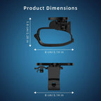 GAMINJA Racing Game Controller Steering Wheel Attachment Accessory For Playstation 5 Mini Steering Wheel For PS5 Game Controller