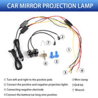 LED Light 2PCS Car Angel Wings Welcome Light Rearview Mirror Welcome Light Angel Wings Carpet Projection Auto Decoration