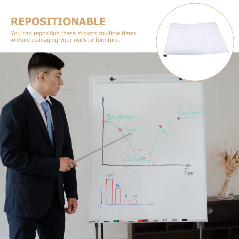 Whiteboard Stickers Office Erasable Teaching Wall Adhesive Blackboard Whiteboard Graffiti Education Whiteboard Sticker 45x100cm