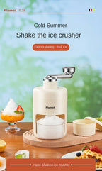 Portable Mini Hand-crank Ice Crusher Slush Machine for Home Use - Easy Ice Making A