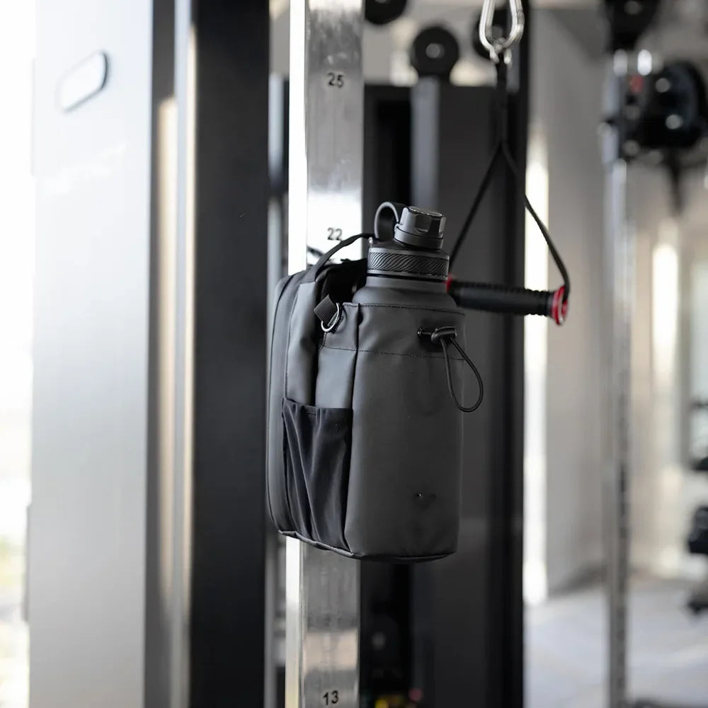 Magnetic Water Bottle Bag - Gym-Specific Water Cup Holder with Strong Magnet for Outdoor Sports and Activities