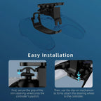 GAMINJA Racing Game Controller Steering Wheel Attachment Accessory For Playstation 5 Mini Steering Wheel For PS5 Game Controller