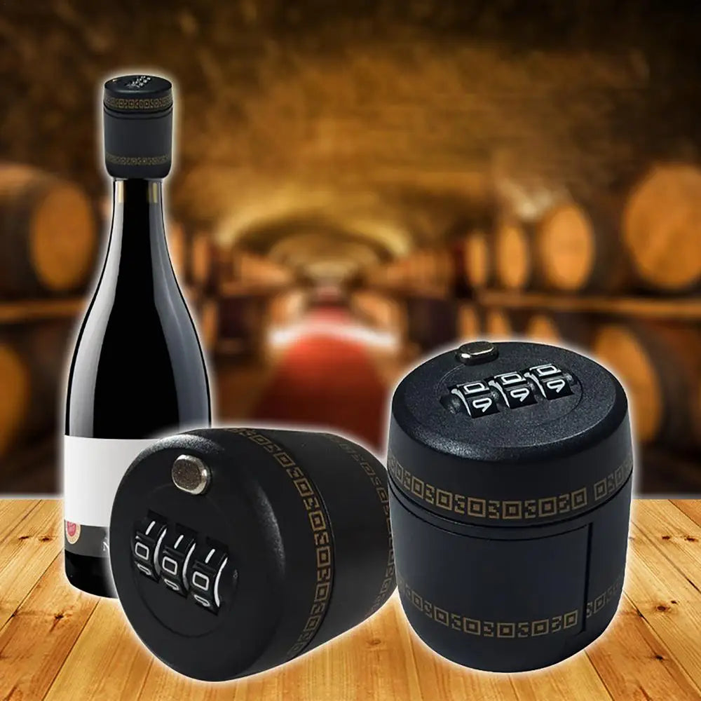Combination Lock For Wine Liquor Bottle Wine Bottle Top Stopper Bottle Password Code Lock For Bottle Between 26mm To 28mm