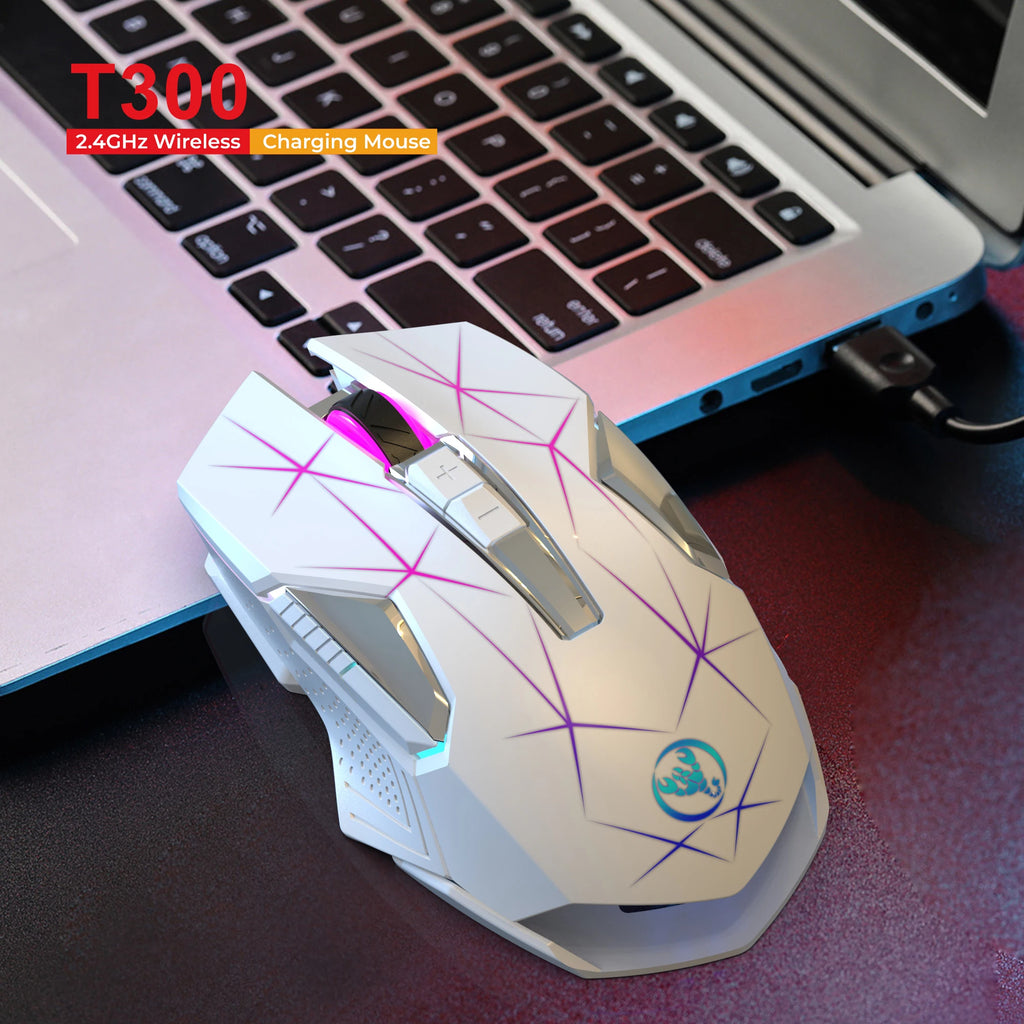60% Wireless Gaming Keyboard and Mouse Combo, RGB Backlit Quiet Ergonomic Mechanical Feeling Keyboard, Gaming Mouse for Desktop