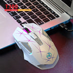 60% Wireless Gaming Keyboard and Mouse Combo, RGB Backlit Quiet Ergonomic Mechanical Feeling Keyboard, Gaming Mouse for Desktop