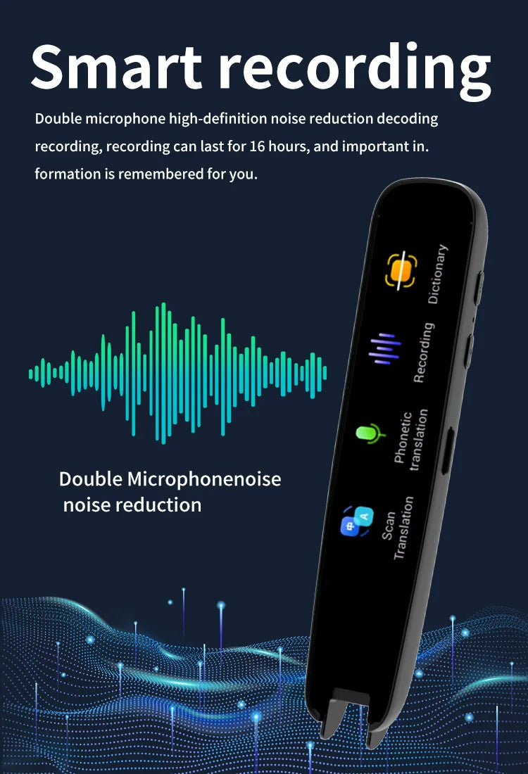Offline Translation Pen For Teacher Student Dictionary English Intelligent Scanning Point Reading 123 Languages Translator Pen
