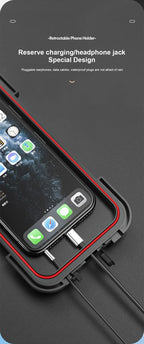 Waterproof Motorcycle Bike Mobile Phone Holder Magnetic Universal Bicycle GPS 360° Swivel Adjustable Motorcycle Cellphone Holde