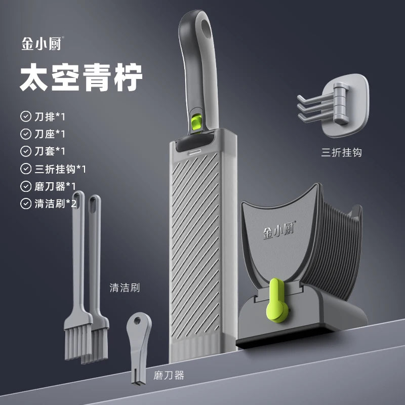 ONCE for All Meat Slicer and  Knife Set for Meat Slicing , Manual Fresh Meat Cutter, Slicer for Beef, Pork, Chicken Breast