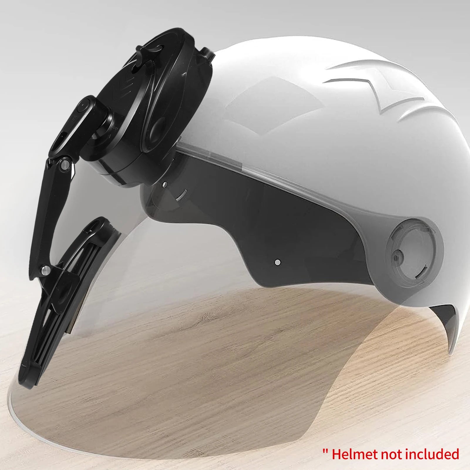 Motorcycle Helmet Wiper 2W Waterproof USB Motorcycle Helmet Windshield Wiper Improved Riding Safety Mini Electric Helmet Wiper