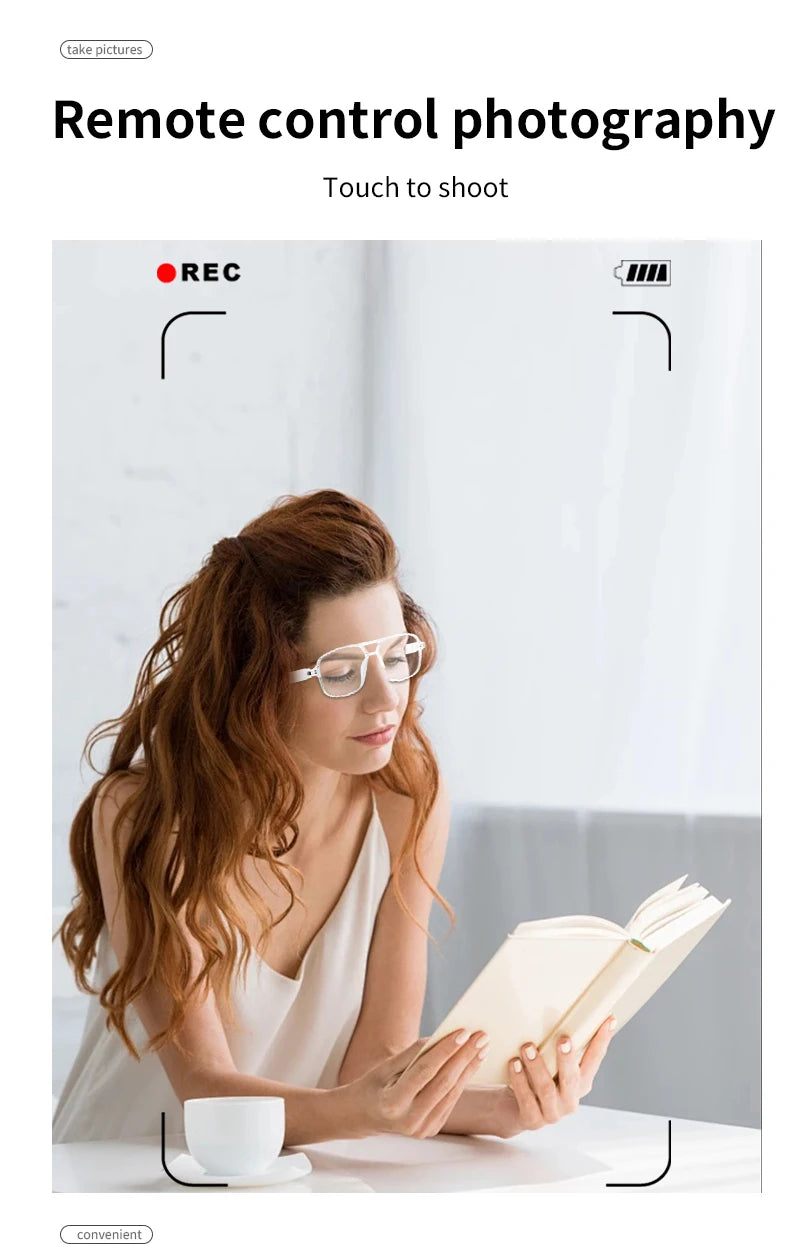 GS-10 Smart Audio Glasses Color-Changing Lenses Rechargeable Wireless Call Voice Assistant  and Music Control