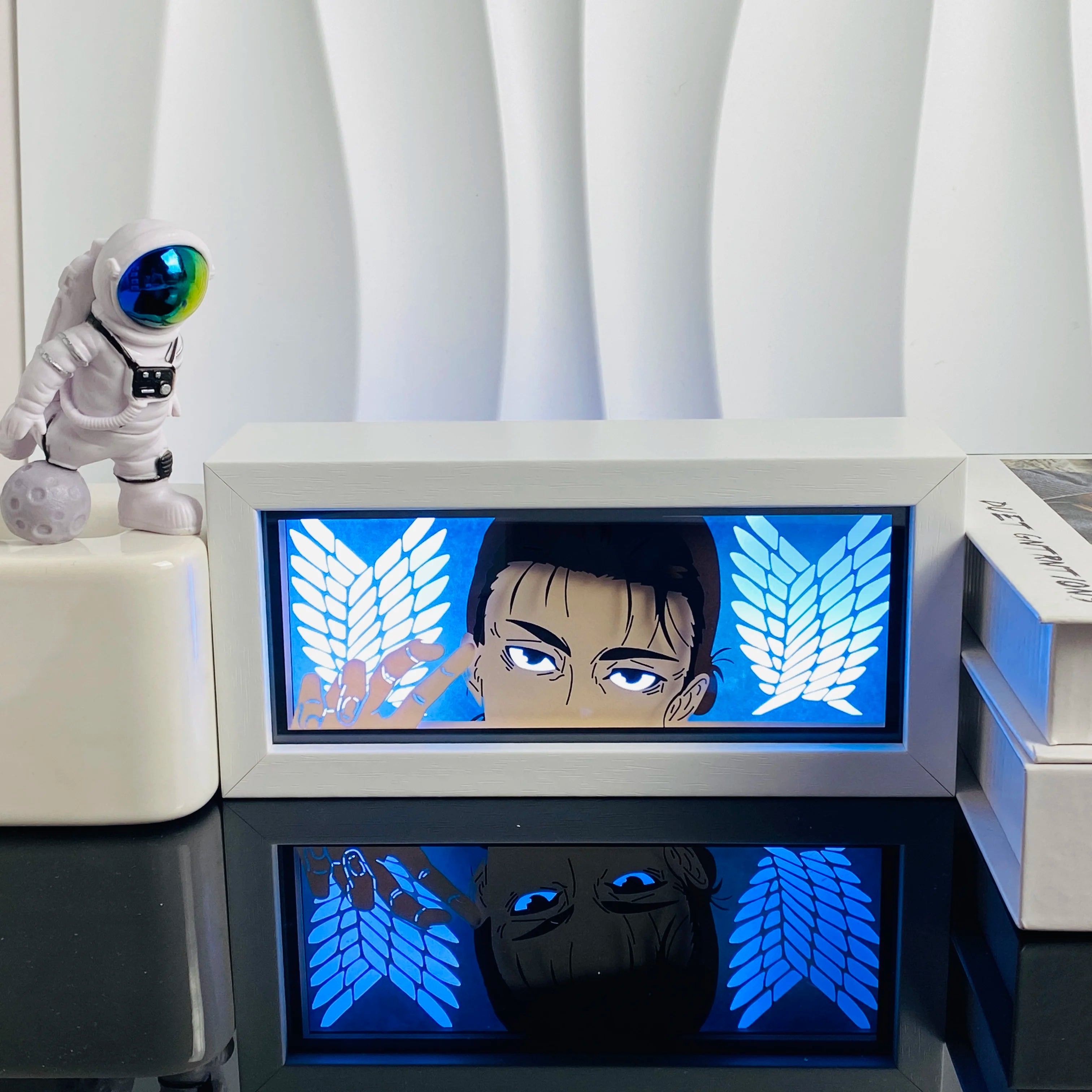 Led Multicolored  Anime Light Box For Bedroom Decoration Paper Cut Shadow Box Birthday Gift Bedside Night Lamp Gifts