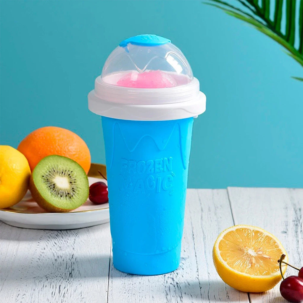 2024 Summer Magic Slushy Maker Squeeze Cup Homemade Milk Shake Maker Cooling Cup Squee DIY it for Family