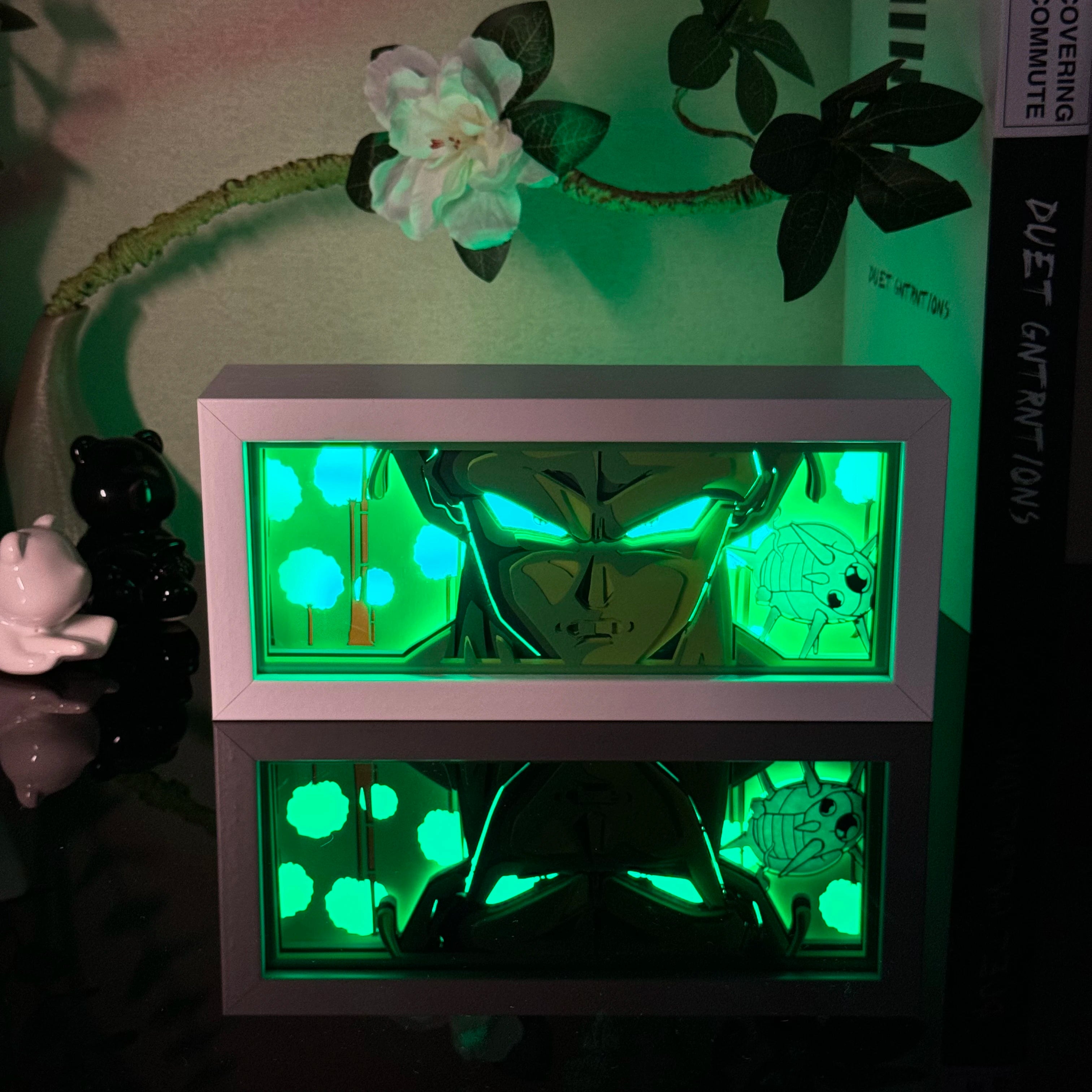 Led Multicolored  Anime Light Box For Bedroom Decoration Paper Cut Shadow Box Birthday Gift Bedside Night Lamp Gifts