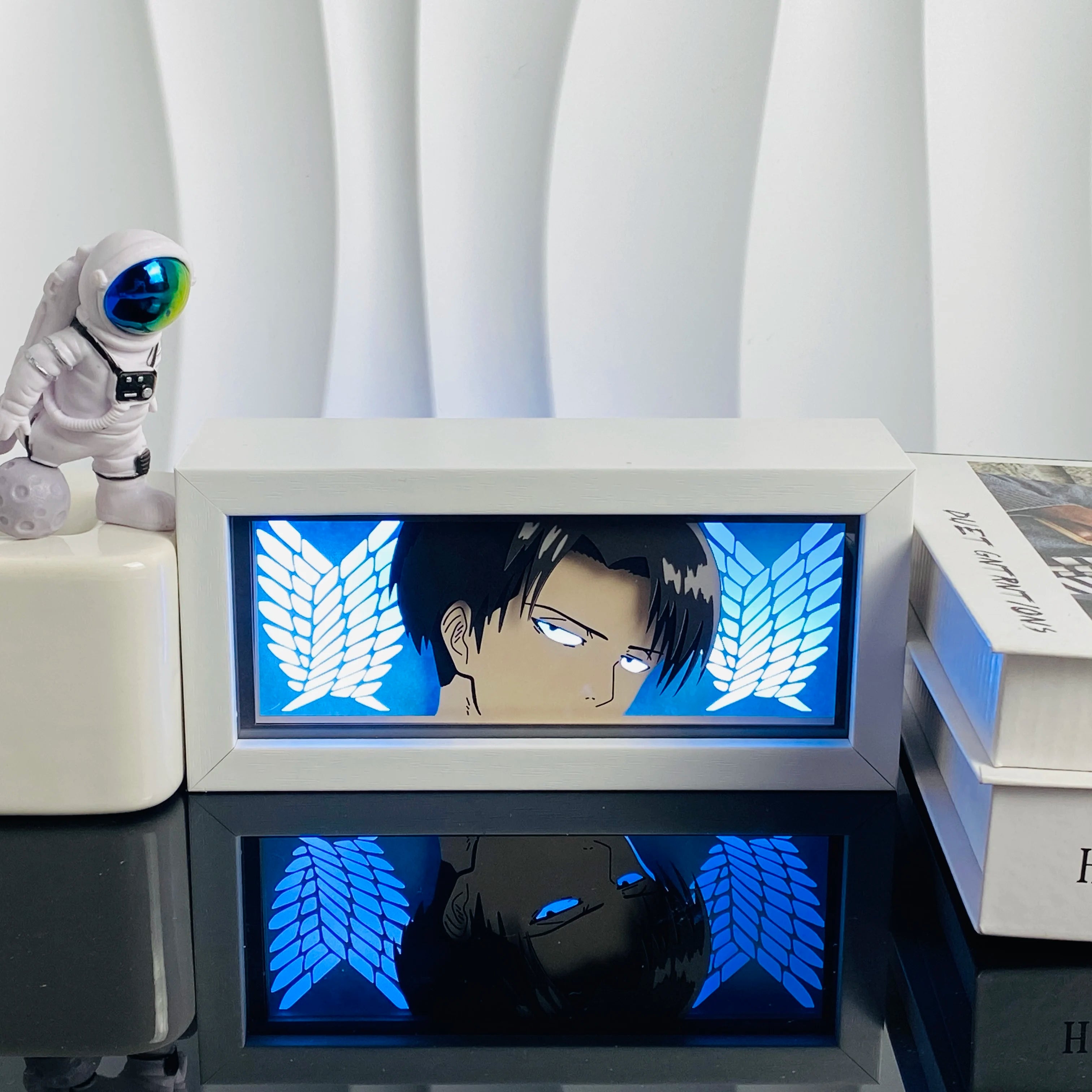 Led Multicolored  Anime Light Box For Bedroom Decoration Paper Cut Shadow Box Birthday Gift Bedside Night Lamp Gifts