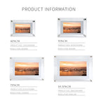 Acrylic Digital Photo Frame 5/7 Inch 1000mAh Vertical Display IPS Screen 4G Memory Battery Porta Retrato Digital