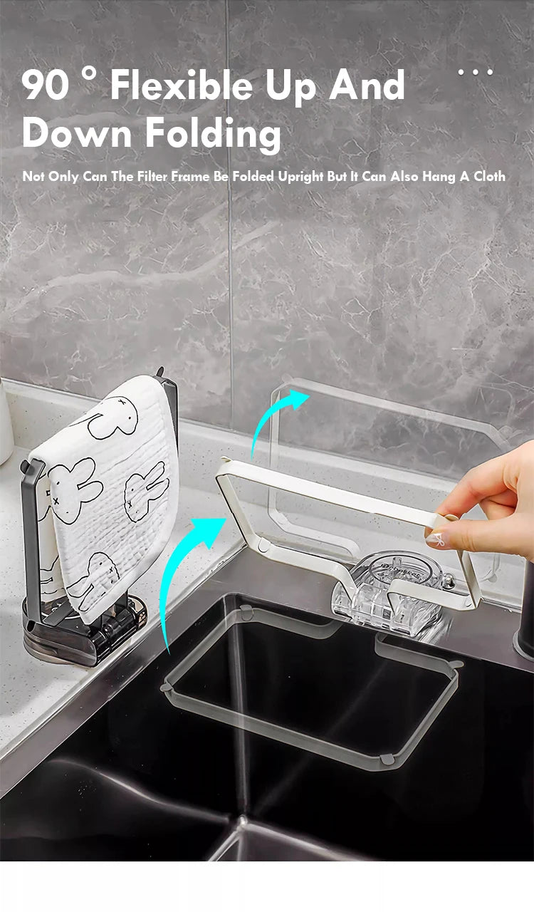 Kitchen Sink Filter  Leakage Drain Hole Filter Trap Screen Suction Cup Drainage Net Frame Iron Disposable Mesh
