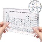 Kids Teaching Tool Crystal Chemical Element Display Periodic Table Of Elements Acrylic Periodic Table Display