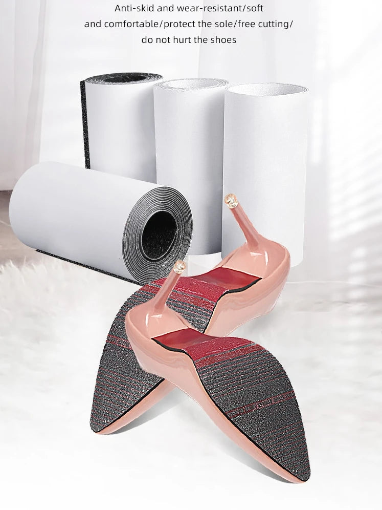 Anti-slip Wear-resistant Shoes Sole Protector Stickers for High Heel Sneakers Free-cut Self-Adhesive Shoe Sole Protectors Pads