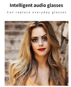 GS-10 Smart Audio Glasses Color-Changing Lenses Rechargeable Wireless Call Voice Assistant  and Music Control