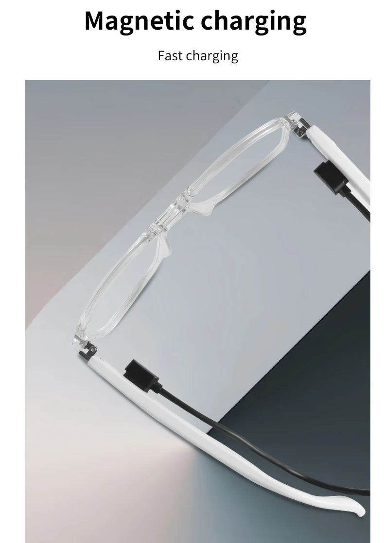 GS-10 Smart Audio Glasses Color-Changing Lenses Rechargeable Wireless Call Voice Assistant  and Music Control