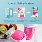 2024 Summer Magic Slushy Maker Squeeze Cup Homemade Milk Shake Maker Cooling Cup Squee DIY it for Family