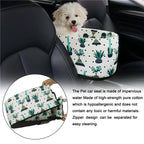 Pet Dog Armrest Booster Interactive Car Seat Safety Tethers Console Travel Carrier With Removable Bed
