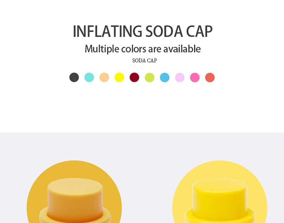 Soda bottle cap Saver Lids Bottle Top Carbonated Keeper Cola Cork Stopper Soda Pressure Caps Inflatable Soda Sealer Fizzy Drink