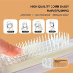 Self-Cleaning Scalp Massage Comb Air-bag Hair Comb Portable Anti-Detangling Hair Brush For Hair Styling One-key Cleaning Tools