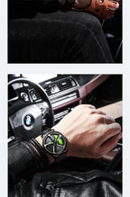 Sports 3D Spinning Mens Watches Car Rim Hub Wheel Watches Waterproof Quartz Car Wristwatch Watch Unique Design Relogio Masculino